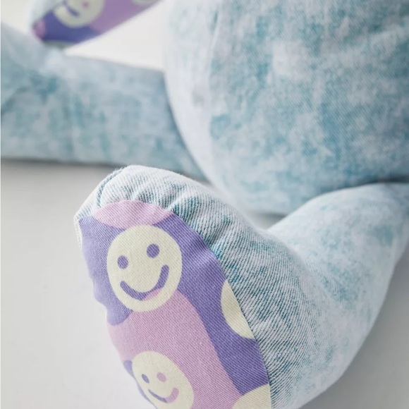 New Urban Outfitters Mokuyobi UO Exclusive Patcheork Denim Bear Plush Toy - Picture 4 of 12